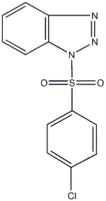 1-[(4-chlorophenyl)sulfonyl]-1H-1,2,3-benzotriazole 结构式