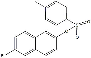 (6-溴萘-2-基)-4-甲基苯磺酸酯 结构式