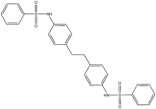 N-[4-(2-{4-[(phenylsulfonyl)amino]phenyl}ethyl)phenyl]benzenesulfonamide Structure