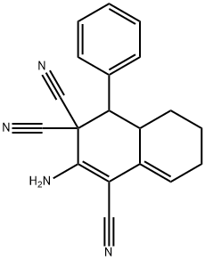 41274-74-2 2-amino-4-phenyl-4a,5,6,7-tetrahydro-1,3,3(4H)-naphthalenetricarbonitrile