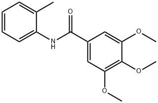 3,4,5-trimethoxy-N-(2-methylphenyl)benzamide Structure