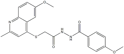 2-{[2-methyl-6-(methyloxy)quinolin-4-yl]sulfanyl}-N