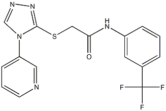 412920-19-5 2-{[4-(3-pyridinyl)-4H-1,2,4-triazol-3-yl]sulfanyl}-N-[3-(trifluoromethyl)phenyl]acetamide