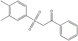 2-[(3,4-dimethylphenyl)sulfonyl]-1-phenylethanone Structure