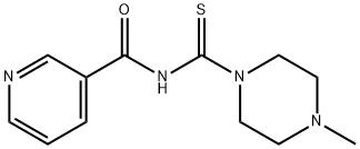 N-[(4-methyl-1-piperazinyl)carbothioyl]nicotinamide Structure