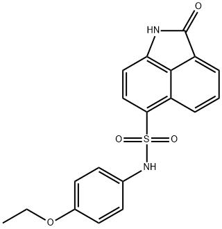 N-(4-ethoxyphenyl)-2-oxo-1,2-dihydrobenzo[cd]indole-6-sulfonamide Struktur