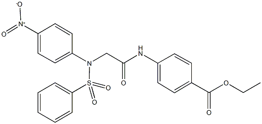 412939-12-9 ethyl 4-({[{4-nitrophenyl}(phenylsulfonyl)amino]acetyl}amino)benzoate