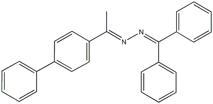 diphenylmethanone (1-[1,1'-biphenyl]-4-ylethylidene)hydrazone Struktur