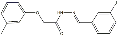 N'-(3-iodobenzylidene)-2-(3-methylphenoxy)acetohydrazide 结构式