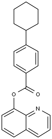 8-quinolinyl 4-cyclohexylbenzoate Structure
