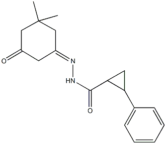 N'-(3,3-dimethyl-5-oxocyclohexylidene)-2-phenylcyclopropanecarbohydrazide|