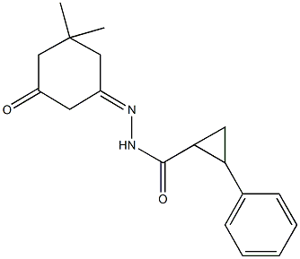 N'-(3,3-dimethyl-5-oxocyclohexylidene)-2-phenylcyclopropanecarbohydrazide,413591-08-9,结构式