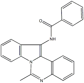 N-(6-methylindolo[1,2-c]quinazolin-12-yl)benzamide Structure