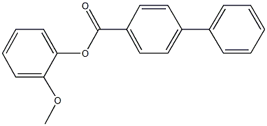 2-methoxyphenyl [1,1'-biphenyl]-4-carboxylate Struktur