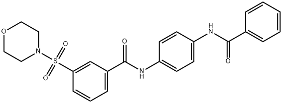 N-[4-(benzoylamino)phenyl]-3-(4-morpholinylsulfonyl)benzamide,413604-96-3,结构式