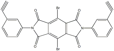 4,8-dibromo-2,6-bis(3-ethynylphenyl)pyrrolo[3,4-f]isoindole-1,3,5,7(2H,6H)-tetrone|