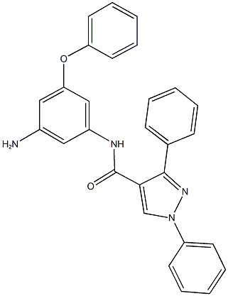 N-(3-amino-5-phenoxyphenyl)-1,3-diphenyl-1H-pyrazole-4-carboxamide Structure