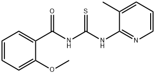 N-(2-methoxybenzoyl)-N'-(3-methyl-2-pyridinyl)thiourea Structure