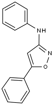 N-phenyl-N-(5-phenyl-3-isoxazolyl)amine Structure