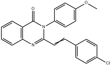 2-[2-(4-chlorophenyl)vinyl]-3-(4-methoxyphenyl)-4(3H)-quinazolinone,41466-19-7,结构式