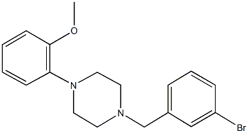 1-(3-bromobenzyl)-4-(2-methoxyphenyl)piperazine Structure