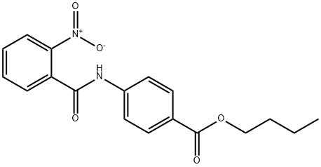 butyl 4-({2-nitrobenzoyl}amino)benzoate Structure