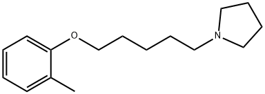 1-[5-(2-methylphenoxy)pentyl]pyrrolidine 化学構造式