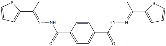 N'~1~,N'~4~-bis[1-(2-thienyl)ethylidene]terephthalohydrazide,415691-62-2,结构式