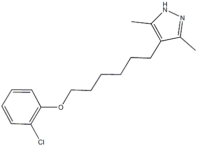 415724-35-5 4-[6-(2-chlorophenoxy)hexyl]-3,5-dimethyl-1H-pyrazole
