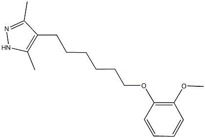 3,5-dimethyl-4-(6-{[2-(methyloxy)phenyl]oxy}hexyl)-1H-pyrazole|