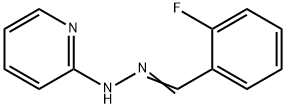2-fluorobenzaldehyde 2-pyridinylhydrazone Struktur