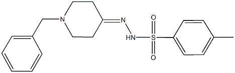 N'-(1-benzyl-4-piperidinylidene)-4-methylbenzenesulfonohydrazide Struktur
