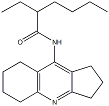 2-ethyl-N-(2,3,5,6,7,8-hexahydro-1H-cyclopenta[b]quinolin-9-yl)hexanamide,418783-93-4,结构式
