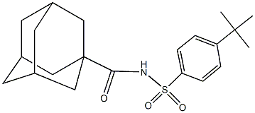 N-(1-adamantylcarbonyl)-4-tert-butylbenzenesulfonamide Structure