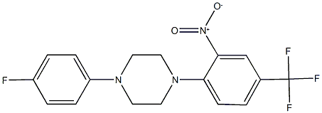 1-(4-fluorophenyl)-4-[2-nitro-4-(trifluoromethyl)phenyl]piperazine Structure