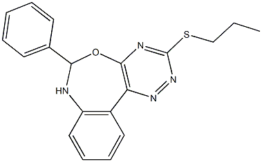 419539-53-0 6-phenyl-6,7-dihydro[1,2,4]triazino[5,6-d][3,1]benzoxazepin-3-yl propyl sulfide