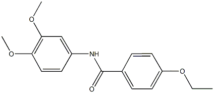 N-(3,4-dimethoxyphenyl)-4-ethoxybenzamide 化学構造式