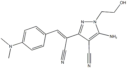 5-amino-3-{1-cyano-2-[4-(dimethylamino)phenyl]vinyl}-1-(2-hydroxyethyl)-1H-pyrazole-4-carbonitrile|