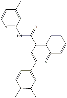 419559-07-2 2-(3,4-dimethylphenyl)-N-(4-methyl-2-pyridinyl)-4-quinolinecarboxamide