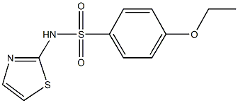 4-ethoxy-N-(1,3-thiazol-2-yl)benzenesulfonamide 化学構造式