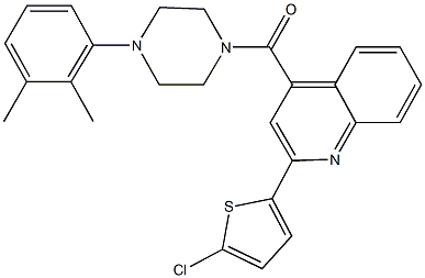 2-(5-chloro-2-thienyl)-4-{[4-(2,3-dimethylphenyl)-1-piperazinyl]carbonyl}quinoline|