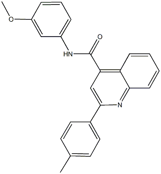 N-(3-methoxyphenyl)-2-(4-methylphenyl)-4-quinolinecarboxamide Structure