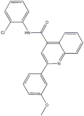 420089-93-6 N-(2-chlorophenyl)-2-(3-methoxyphenyl)-4-quinolinecarboxamide