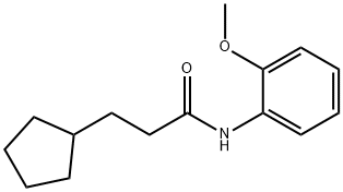 420091-24-3 3-cyclopentyl-N-(2-methoxyphenyl)propanamide