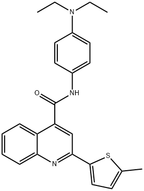 N-[4-(diethylamino)phenyl]-2-(5-methyl-2-thienyl)-4-quinolinecarboxamide|