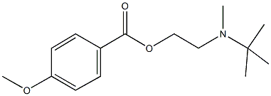 2-[tert-butyl(methyl)amino]ethyl 4-methoxybenzoate Struktur