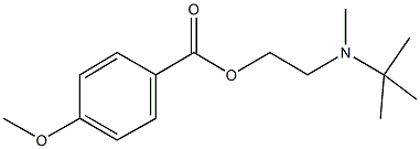 2-[tert-butyl(methyl)amino]ethyl 4-methoxybenzoate 化学構造式