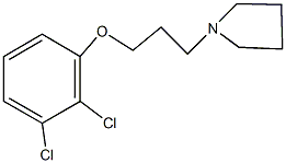 2,3-dichlorophenyl 3-(1-pyrrolidinyl)propyl ether Structure