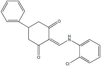 2-[(2-chloroanilino)methylene]-5-phenyl-1,3-cyclohexanedione,420105-79-9,结构式