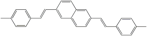 2,6-bis[2-(4-methylphenyl)vinyl]naphthalene 化学構造式